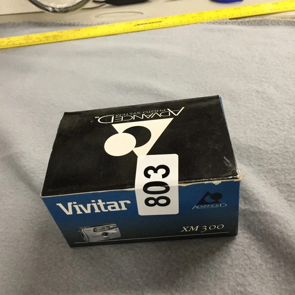 Vivitar XM 300 Auto Focus APS Film Camera‎ Silver Black with Box and Manual